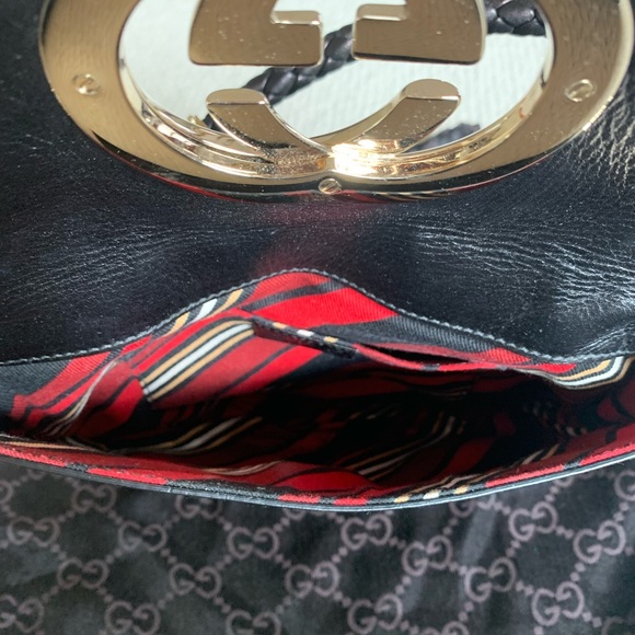 Gucci Black Leather Small Tassel Britt Hobo - Picture 9 of 10